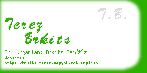 terez brkits business card